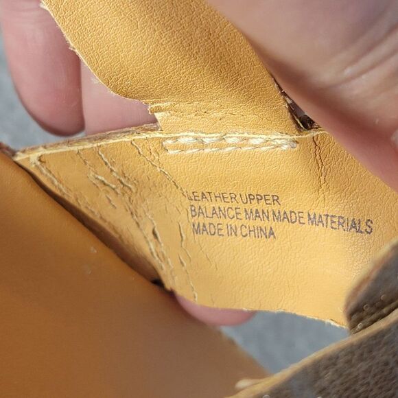 Korks Kork Ease Sherlyn Wedge Sandals 40.5 US 9 Gold Leather Platform Strap - Picture 9 of 12